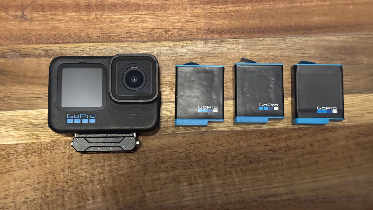 Gopro Hero 10 with 3 batteries