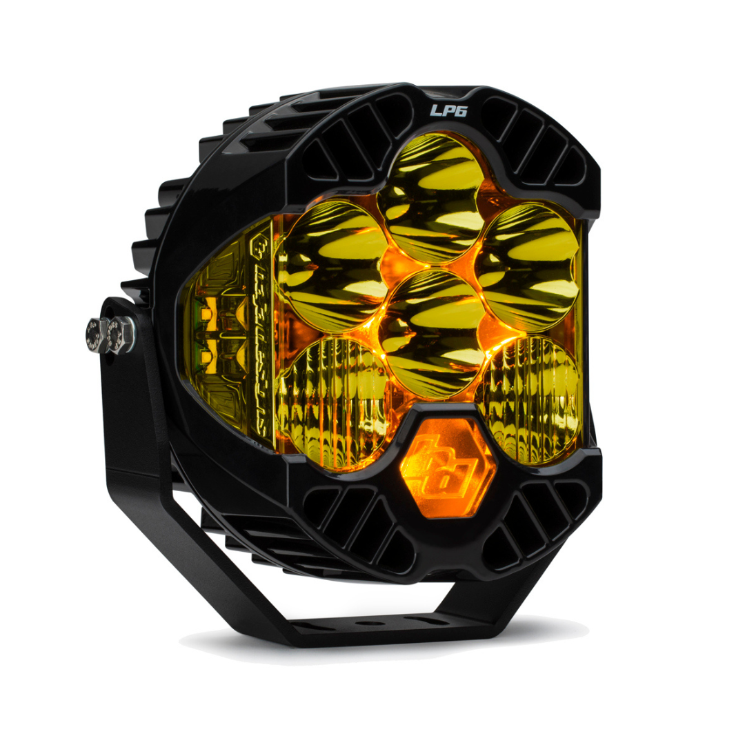 Baja Designs LP6 Pro 6" LED Auxiliary Light Pod- Driving Combo Amber