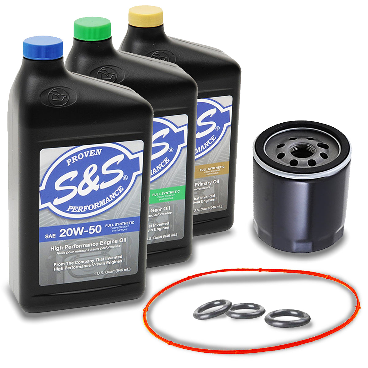 harley davidson gear oil Harley M8 Softail Oil Change Kit (3-Hole)