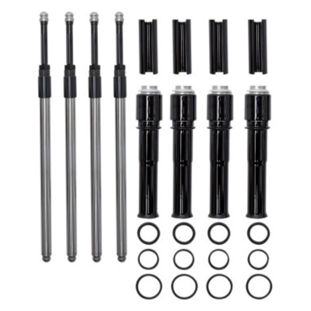 S&S Cycle Quickee Pushrods Kit With Gloss Black Covers For Harley M8 2017-2024
