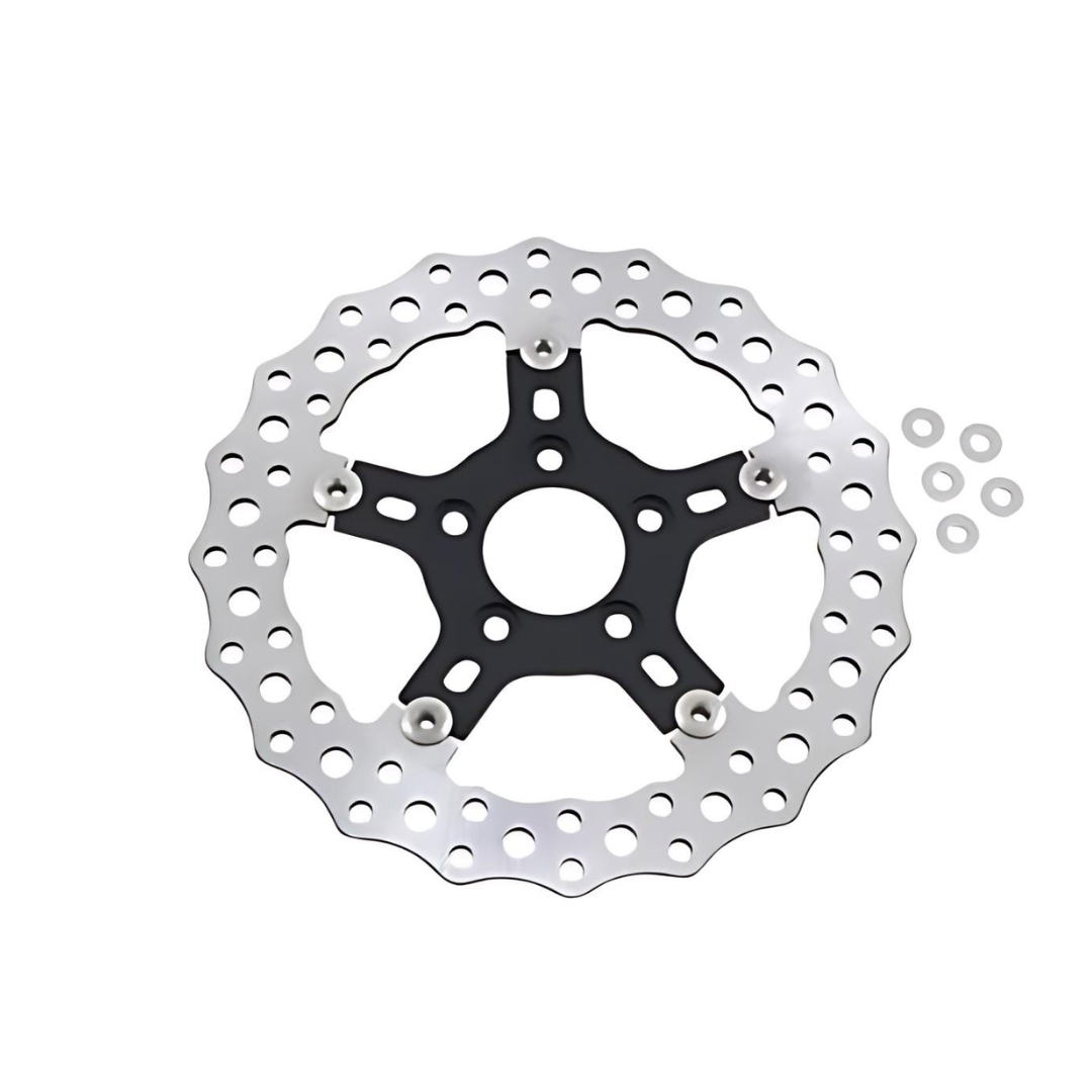 Arlen Ness 11.5" Jagged Front / Rear Rotor For Harley 2000-2024