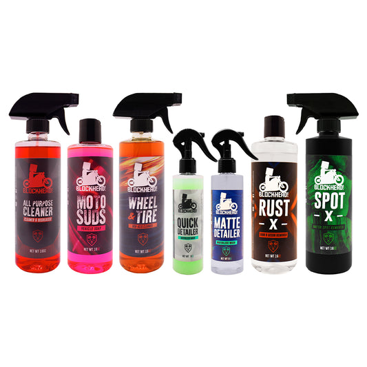 Ultimate Motorcycle Detailing Kit · Complete Wash, Decon & Protection System