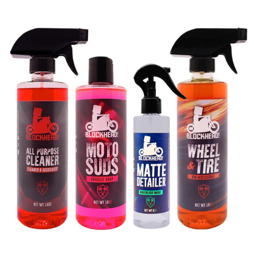 Motorcycle Matte Cleaning & Detailing Bundle
