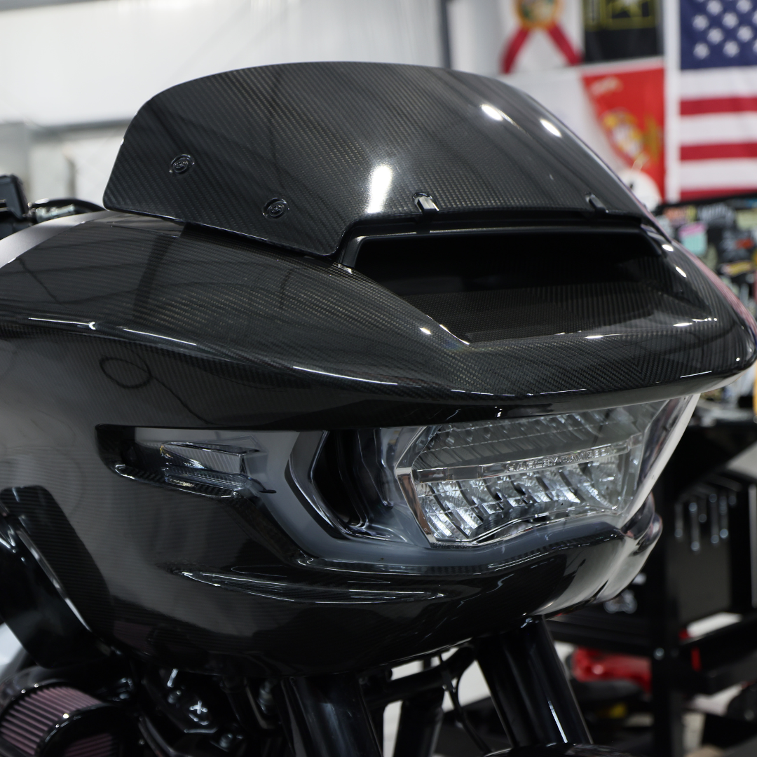 Fixed Fairing Harley-Davidson Road Glide Carbon Fiber Front Fairing (2024 ...