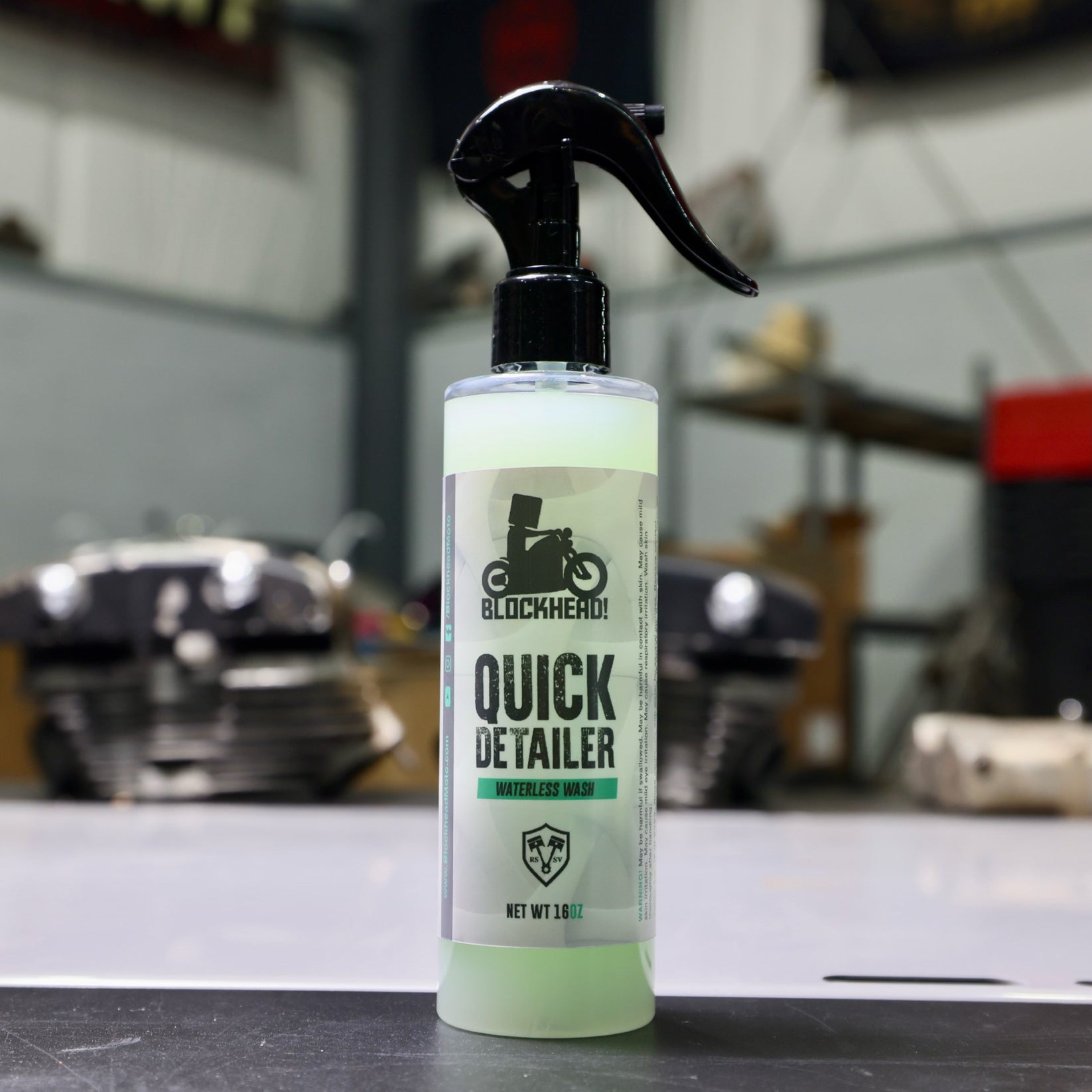 Quick Detailer/ Waterless Wash Blockhead Moto